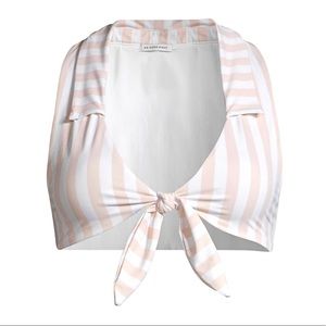 WeWoreWhat x Onia Salerno Bikini Top Stripe NWT